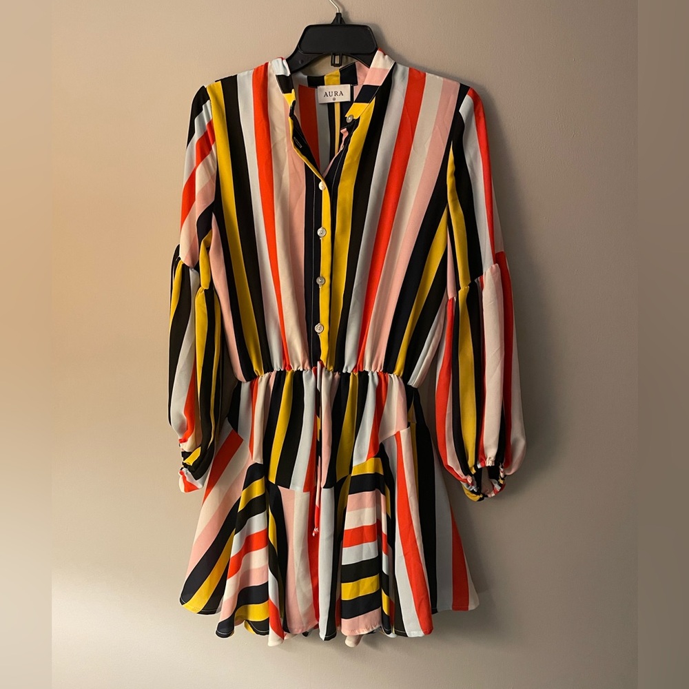 Aura striped dress. Size M.
